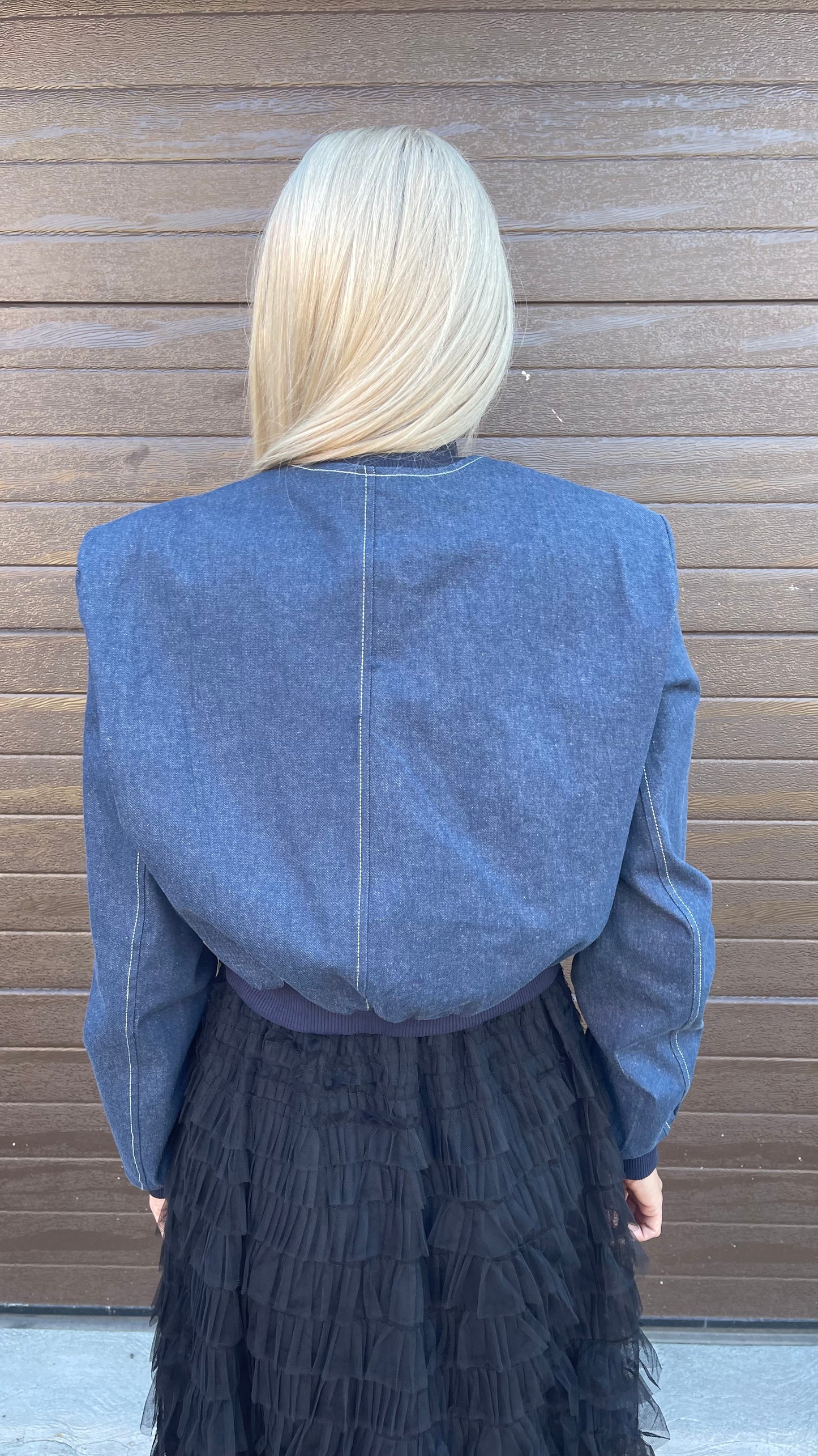 Jacheta Bomber Jeans
