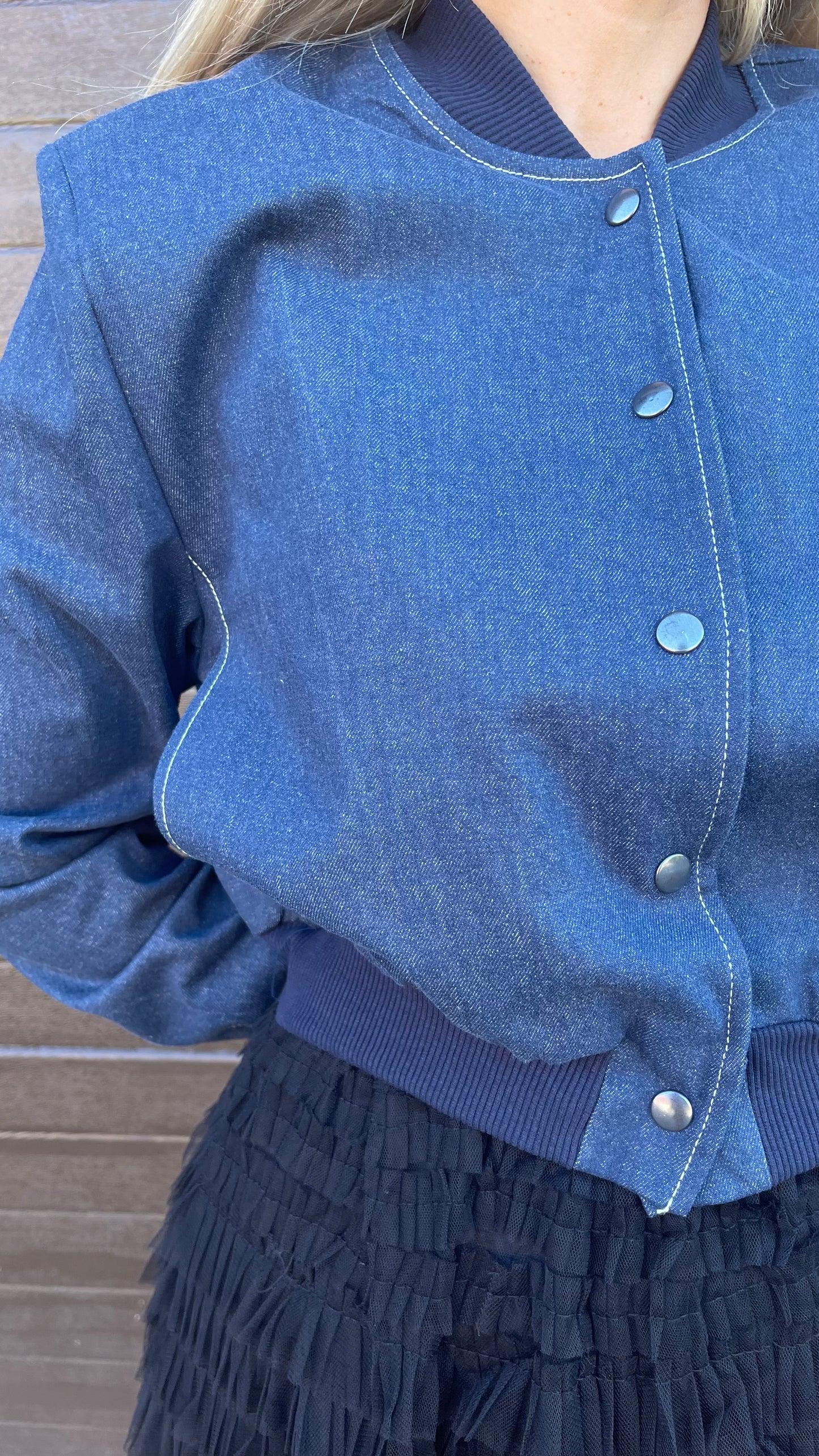 Jacheta Bomber Jeans