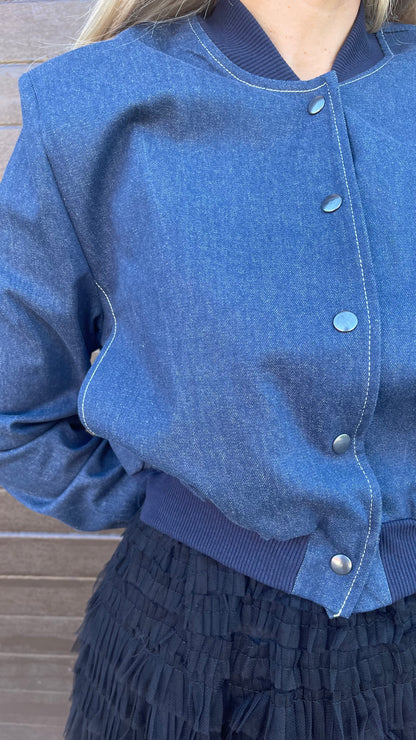 Jacheta Bomber Jeans